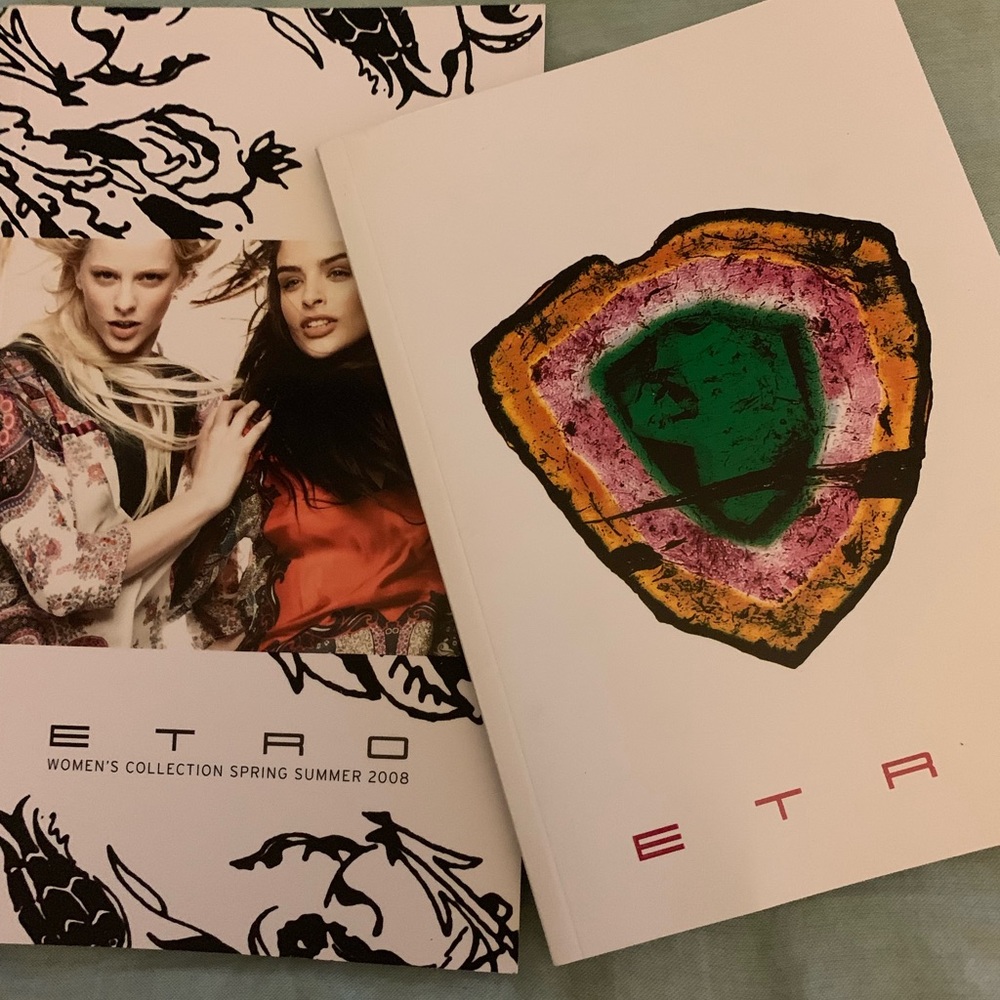 ETRO set of 2 look books spring 2008 collectible
